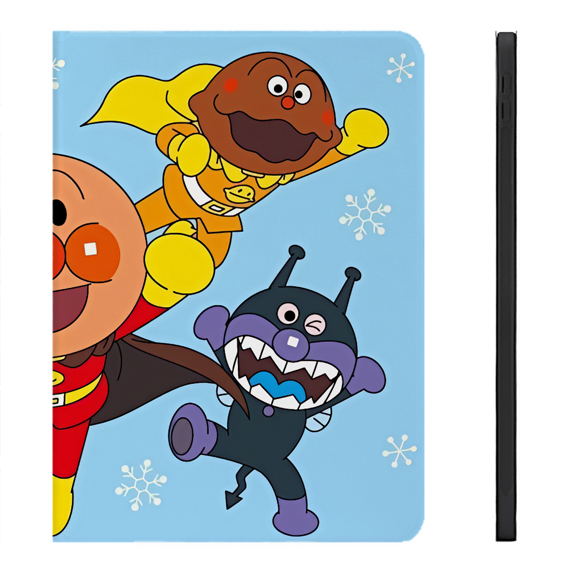 （画像用） アンパンマン Anpanman IPadケース ペンホルダー付き ブックスタイルデザイン